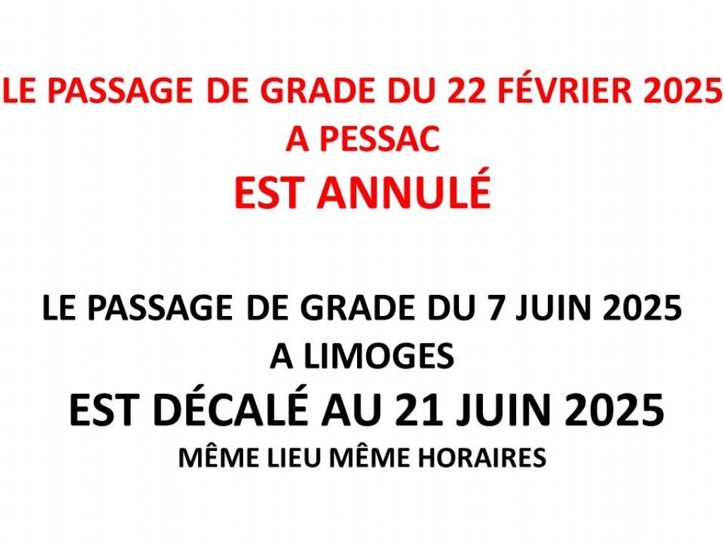 Image de l'actu 'INFORMATIONS EXAMENS DE GRADES'