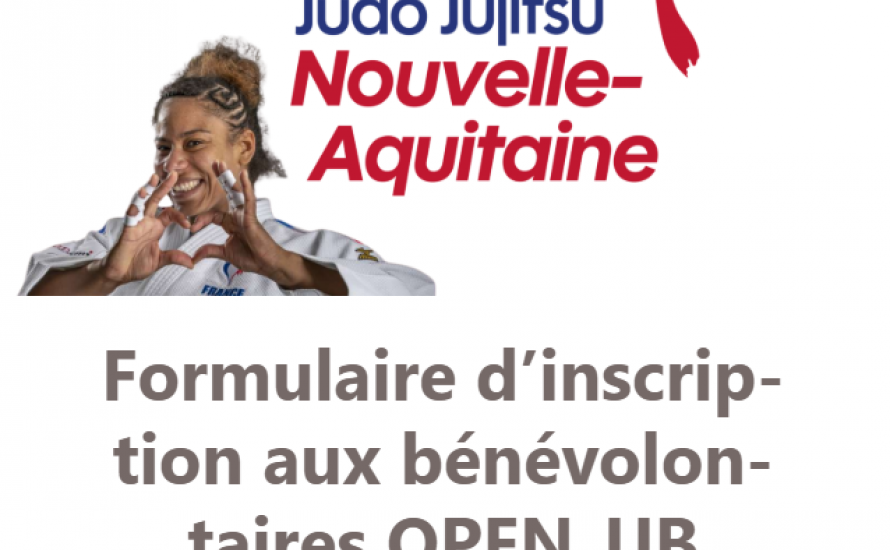 Appel à bénévoles Open Jui-Jitsu Brésilien Lormont