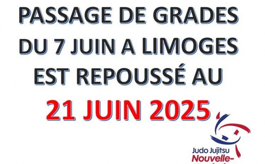 PASSAGE DE GRADES LIMOGES