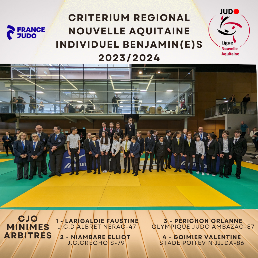 COUPE JEUNES OFFICIELS MINIMES - 5 MAI 2024 - LORMONT